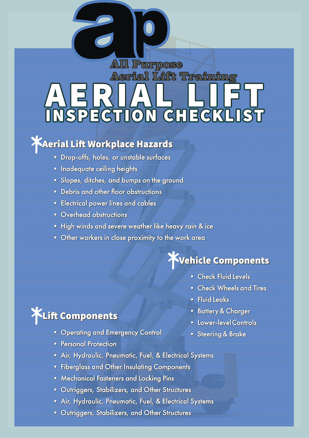 Aerial Lift Inspection Checklist